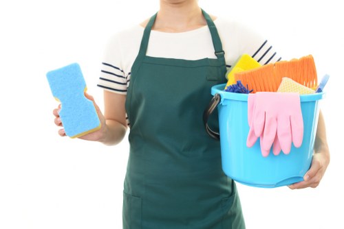 Professional Harringay cleaners working in a tidy home interior