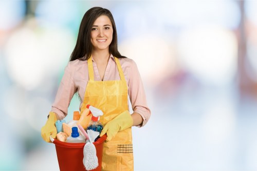 Professional post-construction cleaning of kitchen surfaces