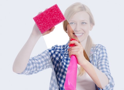 Eco-friendly office cleaning supplies and tools